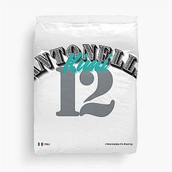 Kimi Antonelli Formula 1 Racing Driver Duvet Cover