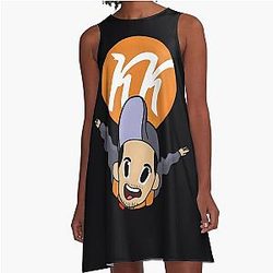 Kindly Key in A Line Skydive Dress