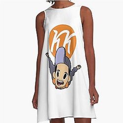 Kindly Skydive A-Line Dress