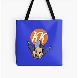 Kindly Keyin Sky Dive All Over Print Tote Bag