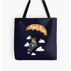 Kindly Keyin Merch Sky High Sweater Black Love All Over Print Tote Bag