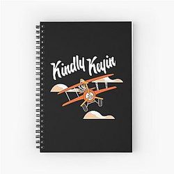 Kindly Keyin Merch Fly Gift Halloween Thanksgiving Christmas Spiral Notebook