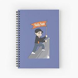 Kindly Keyin Spiral Notebook On Top Of Mountain