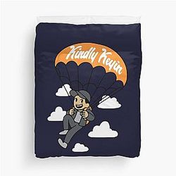 Keyin Merch Keyin Sky High Sweater Black pink Duvet Cover