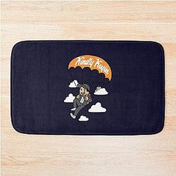 Kindly Keyin Merch Sky High Sweater Black Love Bath Mat