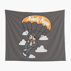 Kindly Keyin Merch Sky High Black Hot Idea Tapestry