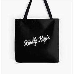 Kindly Designed HD Logo All Over Print Tote Bag
