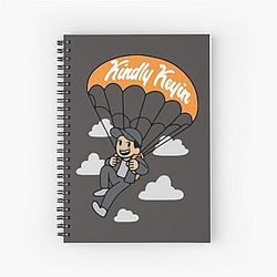 Kindly Keyin Merch Sky High Black 2 Hot Idea Trending Now Spiral Notebook