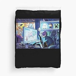 Kindly Keyin LoFi Charlie Duvet Cover