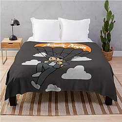 Kindly Keyin Sky High Black 2 Hot Idea Throw Blanket