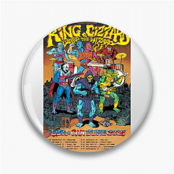 King Gizzard and the Lizard Wizard is known for their high output King Gizzard And The Lizard Wizard Pins
