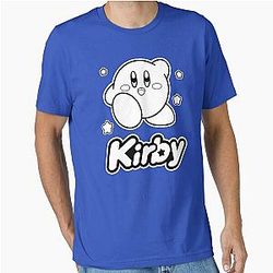 Kirby Blue Stars Big Character Portrait Essential T-Shirt