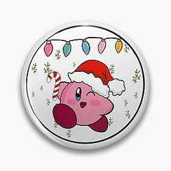 Christmas Kirby Pin