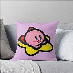 Kirby Star Rider Throw Pillow