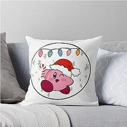 Christmas Kirby Throw Pillow