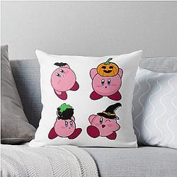 Kirby Halloween Throw Pillow