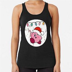 Christmas Kirby Racerback Tank Top