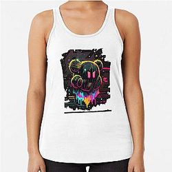 Psychedelic Kirby Acid Racerback Tank Top