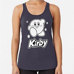Kirby Blue Star Big Character Portrait Racerback Tank Top