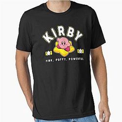 Kirby Puffy Powerful Star Frame Varsity Essential T-Shirt