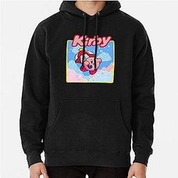 Kirby Floating in the Clouds Pastel Kawaii Nintendo Pullover Hoodie