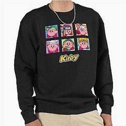 Kirby Selected Abilities Collage Pop Art Full Color Pullover Hoodie