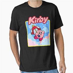 Kirby Floating in the Clouds Pastel Kawaii Nintendo Essential T-Shirt