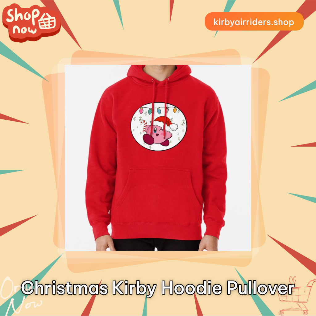 Christmas Kirby Hoodie Pullover
