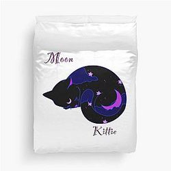 Moon Cat Duvet Cover