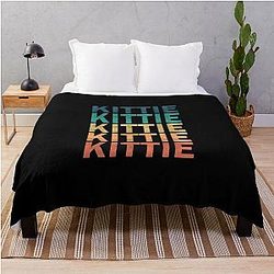 Kittie Name T Shirt - Vintage Retro Gift Item Tee Throw Blanket