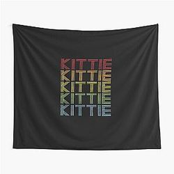 Kittie Name T Shirt Vintage Retro Gift Item Tapestry
