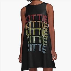 Kittie Name T-Shirt A-Line Dress