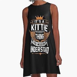 Kittie Name T Shirt and A-Line Dress