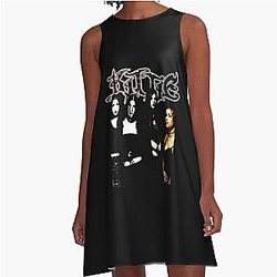 Kittie Band Design A-Line Dress