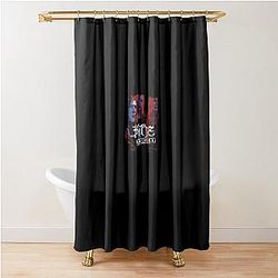 Kitty Runs Like Hell Shower Curtain