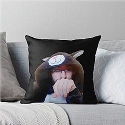 Kitty Adam Throw Pillow