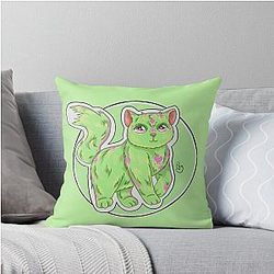 Green Heart Pillow