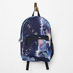 Cute Star kitty between Stars Type 2 Backpack