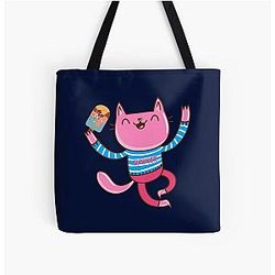 Summer Kittie Tote Bag