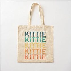 Kittie Name Vintage Retro Gift Item Tee Cotton Tote Bag