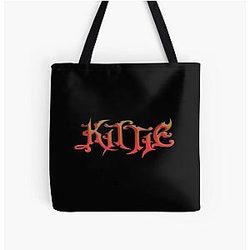 Kittie Over Print Tote Bag
