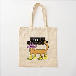 Kittie Cowboy Cotton Tote Bag