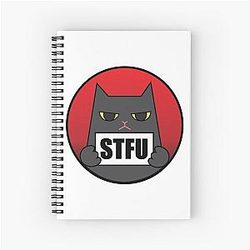 Antisocial Kittie Spiral Notebook