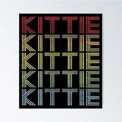 Kittie Name T Shirt, Vintage Retro Kittie Name Gift Item Tee Poster
