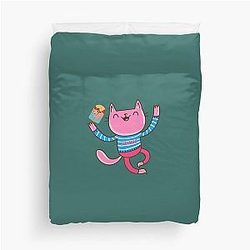 Summer Kitten Duvet Cover