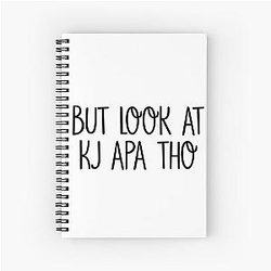 But look at KJ Apa Spiral Notebook