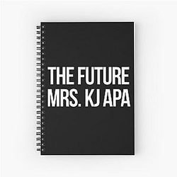 The future wife KJ Apa White Spiral Notebook