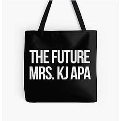 The future Mrs  KJ Apa White All Over Print Tote Bag