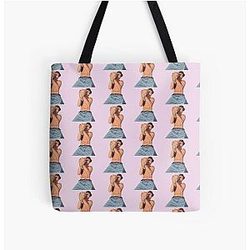 KJ Apa With Dog All Over Print Tote Bag