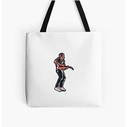 K J GAR Guitar All Over Print Tote Bag
